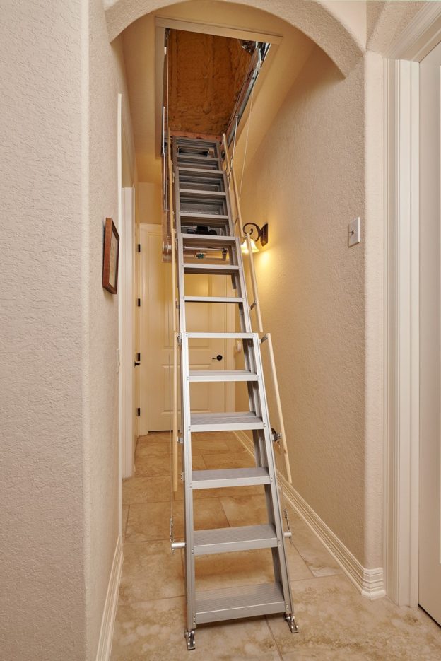 One Touch Electric Attic Stairway